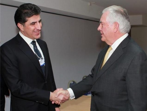 Barzanî û Tillerson li Davosê civiyan