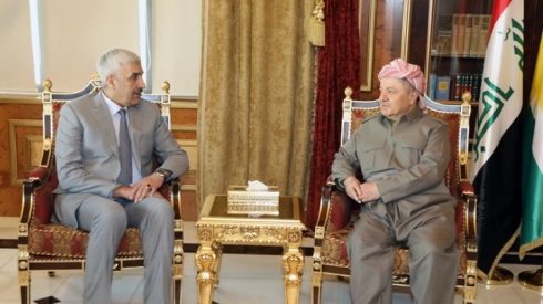 Serok Barzanî li gel wezîrê werizişê civiya