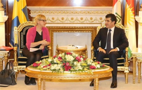 Wezîra karê derve: Swêd amadeya di hemû waran de alîkariya Kurdistanê bike