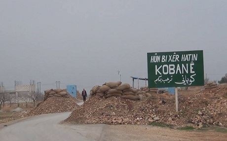 DAIŞ Kobanê topbaran dike
