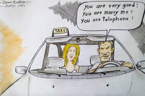 Li Hewlêrê şofêrên texsiyan jinan tacîz dikin