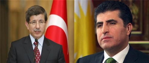 Davutoglu sersaxî li Nêçîrvan Barzanî kir