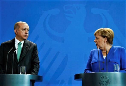 Erdogan û Angela Merkel hevdîtinek kirin