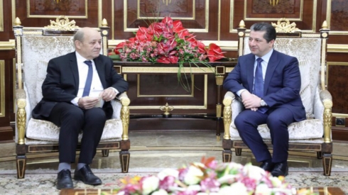 Wezîrê derve yê Firansayê: Fransa qerzarê qurbaniyên Pêşmerge ye