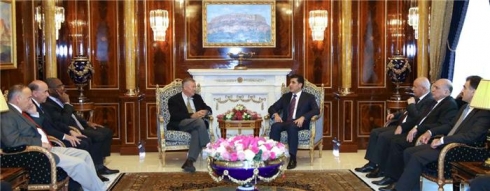 Nêçîrvan Barzanî pêşwazî li şandeyeke Kongiresa Amerîkayê kir