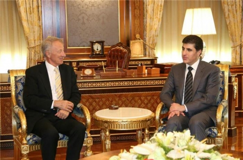 Nêçîrvan Barzanî pesna rola Balyozê Hengariya li Îraqê dide