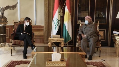 Serok Barzanî li gel Konsulusê nû yê Almanyayê civiya