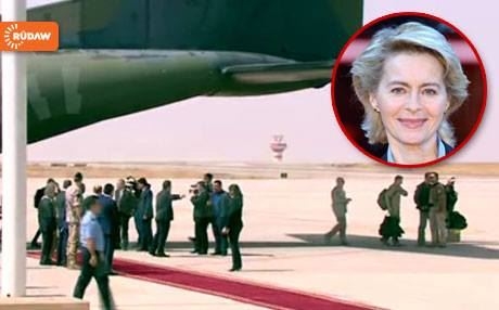 Wezîra Parastinê ya Almanyayê gihîşt Hewlêrê