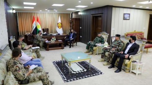 Şandeke hevpeymaniya cîhanî serdana wezareta pêşmerge kir