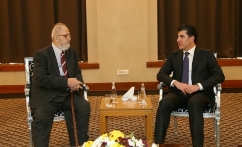 Serokwezîr Nêçîrvan Barzanî bixêrhatina Mîr Tehsîn Beg kir