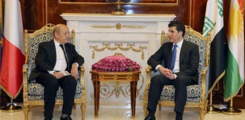 Wezîrê Berevaniya Fransa: Ez hatim piştgirya Fransa ji bo Pêşmerge ragehînim