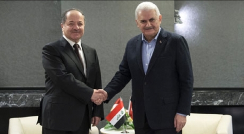 Barzanî û serokwezîrê Tirkiyê civiyan