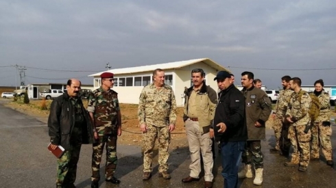 Fermandarê Almanî serdana mihwera Kerkûkê kir