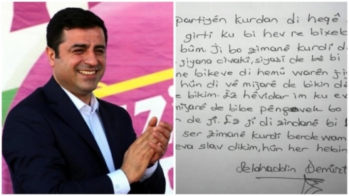 Demîrtaş avakirina Pilatforma Zimanî Kurdî li partiyên Bakûrî pîroz kir