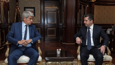 Serokwezîrê Kurdistanê li gel balyozê Franseyê civiya