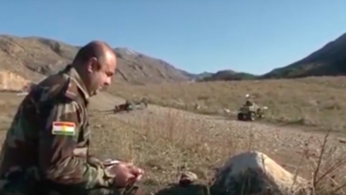 Pêşmergeyek çend dahênanên leşkerî pêkanîn