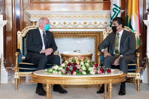 Nêçîrvan Barzanî û James Jeffrey civiyan