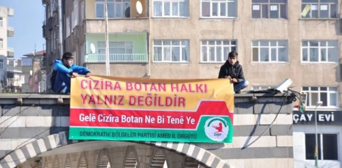 Diyarbekirî ji bo Cizîrê meşiyan