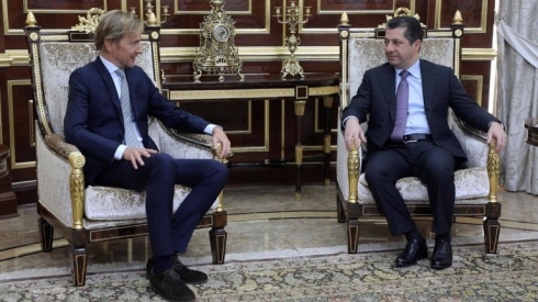 Mesrûr Barzanî û balyozê Beljîkayê civiyan