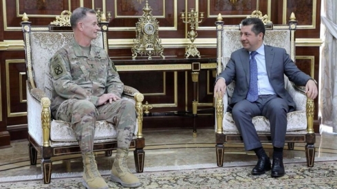 Mesrûr Barzanî li gel şandeke Amerîkî civiya