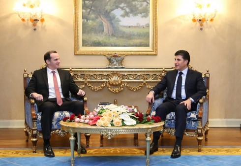 Nêçîr‌van Barzanî û Mcgurk pêdagirî li ser diyaloga navbera Hewlêr û Bexdayê kirin