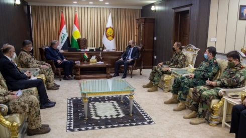 Şandeke Almanî serdana wezareta pêşmerge kir