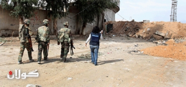 International Syrian Army Captures Suburb South of Damascus