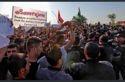 Li Hewlêr û Silêmaniyê ji bo piştgiriya Rojavayê Kurdistanê xwepêşandan