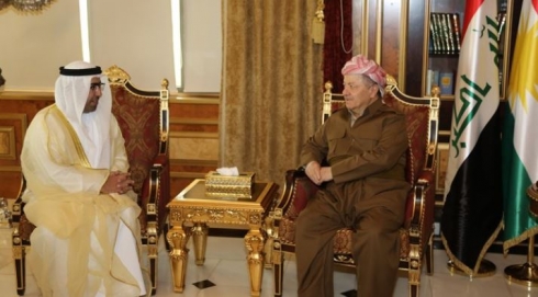 Serok Barzanî û Konsolê nû yê Îmarata Yekgirtiya Erebî li Hewlêrê civîyan