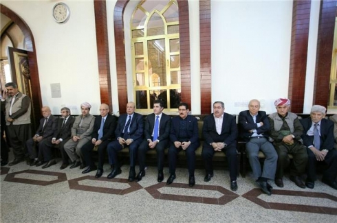 Serokwezîr beşdarîyê di merasima sersaxiyê ya xwedêjêrazî Qadir Cebarî de dike