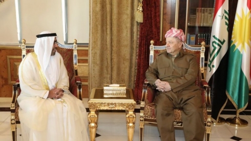 Serok Barzanî li gel Konsulusê Îmaratê civiya