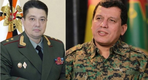 Mezlûm Ebdî û fermandeyê hêzên Rûsya li Sûriyê behsa Rojava kirin