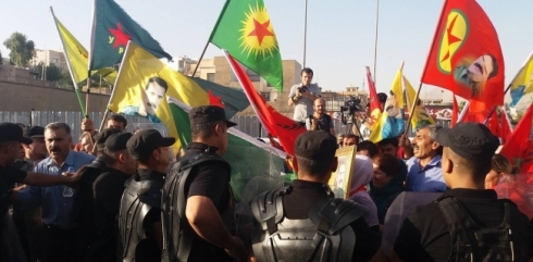 Li Silêmaniyê alozî û pevçûn di xwepêşandanek alîgirên PKKê de