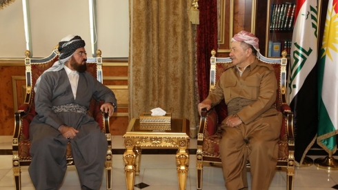 Serok Barzanî pêşwaziya Emîndarê Giştî yê Yekîtiya Cîhanî ya Zanayên Misilman kir