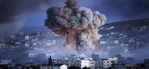 Balafiran li Kobanî DAIŞ dan ber bombeyan