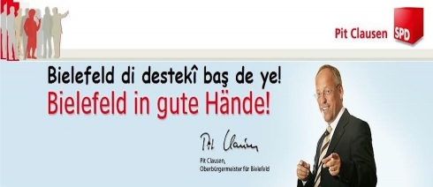 Pit Clausen ê dostê Kurdan dîsan bû şaredarê Bielefeldê