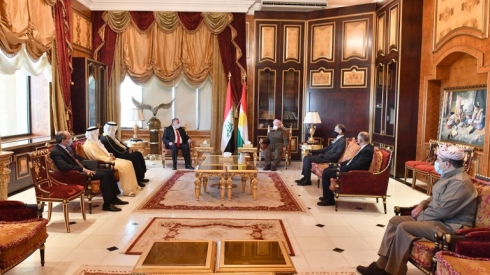 Serok Barzanî li gel Konsulus û nunerên welatên Erebî civiya