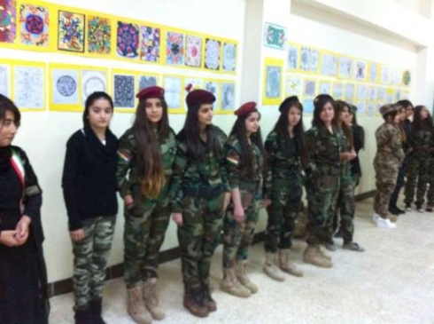 Weke palpiştiyek ji Pêşmergey re Pêşangehek nexşekêşî li Bamernê vedibe