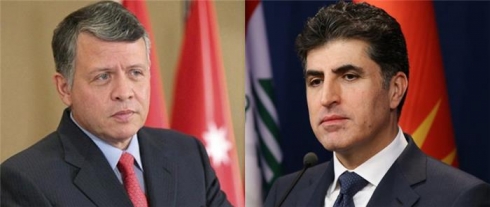 Şahê Urdinê peyameke sersaxiyê ji Serokwezîrê Herêma Kurdistanê re dişîne