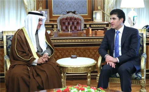 Nêçîrvan Barzanî û Konsulê Kuweytê rewşa Herêma Kurdistanê û Rojhilata Navîn dinirxînin