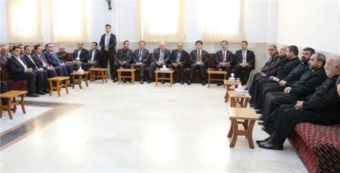 Serokwezîr beşdarî di merasima sersaxiyê ya Mar Dinxa yê Cwarem de dike