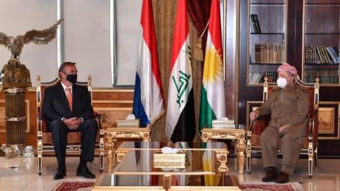 Serok Barzanî li gel balyozê Holendayê civiya