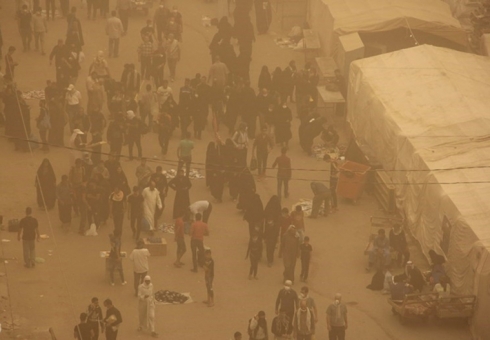 Iraq – Li Kerbela û Necefê herî kêm 5 kes ji ber bagera tozê mirin