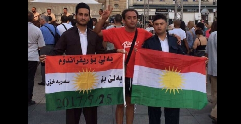 Li Kurwatiya hunermendên kurd piştevaniya xwe bo serxwebûna Kurdistanê nîşan dan (vîdeo)