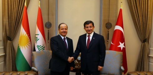 Davutoglu: Hatina Barzanî peyamek e bo hemû kesan