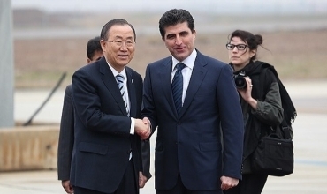 Ban Ki-moon gehişte Hewlêr û serdana koçberan dike