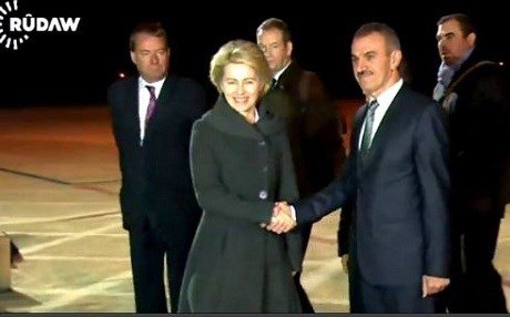 Wezîra Parastina Almanyayê gihîşt Hewlêrê