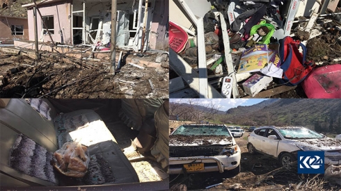 Tirkiye gundekî Zaxoyê topbaran kir