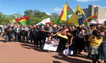Xwenîşandanek bo piştgiriya R.Kurdistanê birêveçû