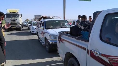 Bi sedema êrîşên Heşda Şeibî 128 hezar kes mişext bûne